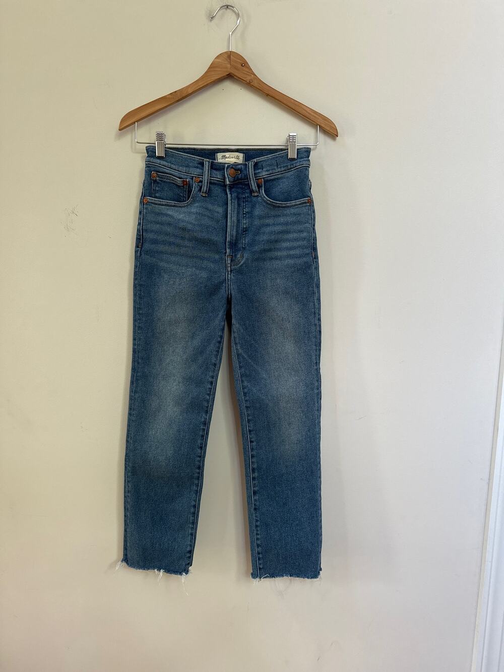 Madewell The Perfect Vintage Jean Raw-Hem Edition Size 26 Classic Basic